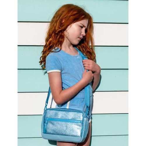 Small Crossbody Bag Aqua Glitter