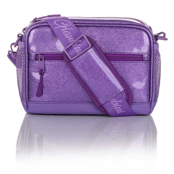 Small Crossbody Bag Purple Glitter