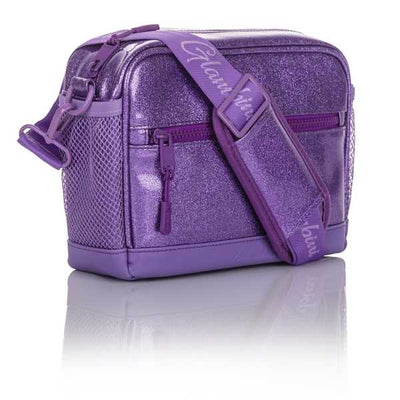 Small Crossbody Bag Purple Glitter