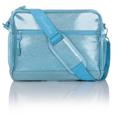 Large Crossbody Bag Aqua Glitter