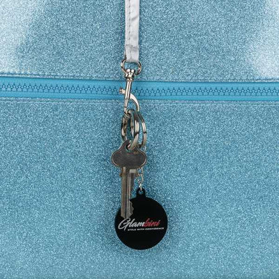 Large Crossbody Bag Aqua Glitter