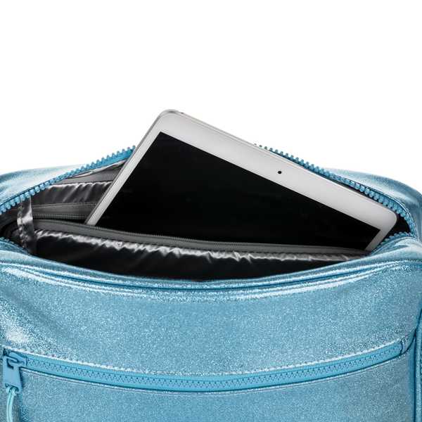 Large Crossbody Bag Aqua Glitter