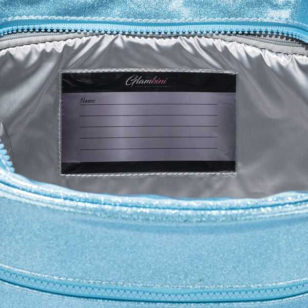 Large Crossbody Bag Aqua Glitter