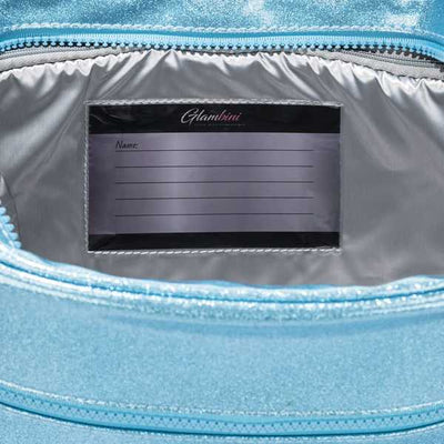 Large Crossbody Bag Aqua Glitter
