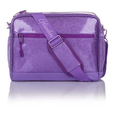 Large Crossbody Bag Purple Glitter