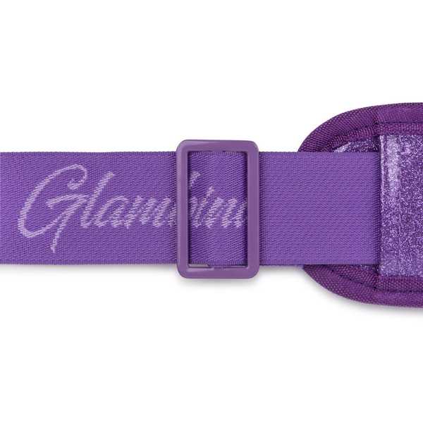 Large Crossbody Bag Purple Glitter