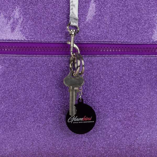 Small Crossbody Bag Purple Glitter