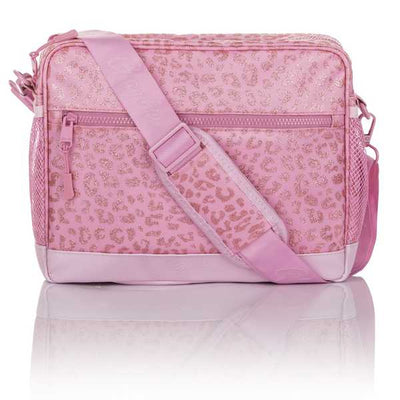 Large Crossbody Bag Pink Leopard