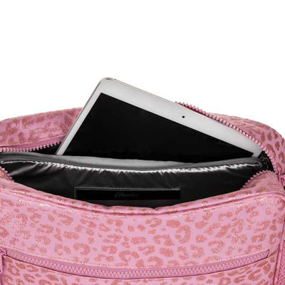 Large Crossbody Bag Pink Leopard