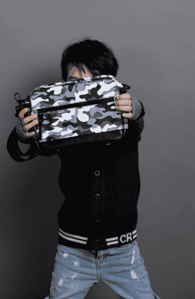 Small Crossbody Bag Camo Grey