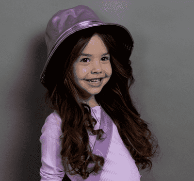 Glambini Bucket Hat - Purple Metallic