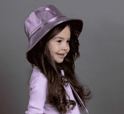 Glambini Bucket Hat - Purple Metallic