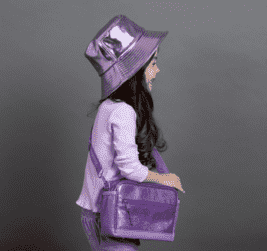 Glambini Bucket Hat - Purple Metallic