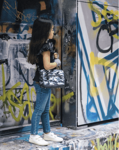Small Crossbody Bag Camo Grey