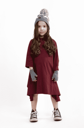 Grey Star Glam-Beanie With Matching Glam-Mittens